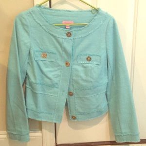 Lilly Pulitzer Millie Jacket - Sky Blue - size S